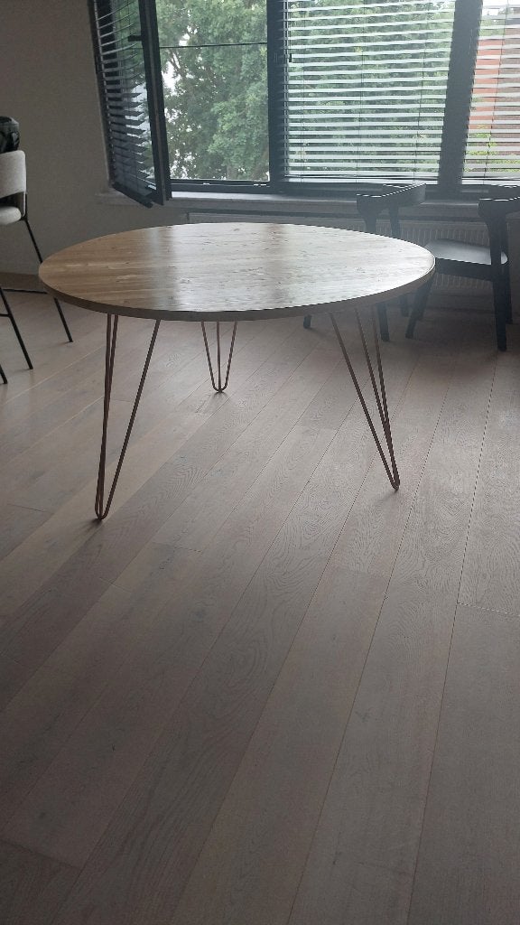 ronde tafel, Huis en Inrichting, Ophalen, Zo goed als nieuw, Vijf personen of meer, 100 tot 150 cm