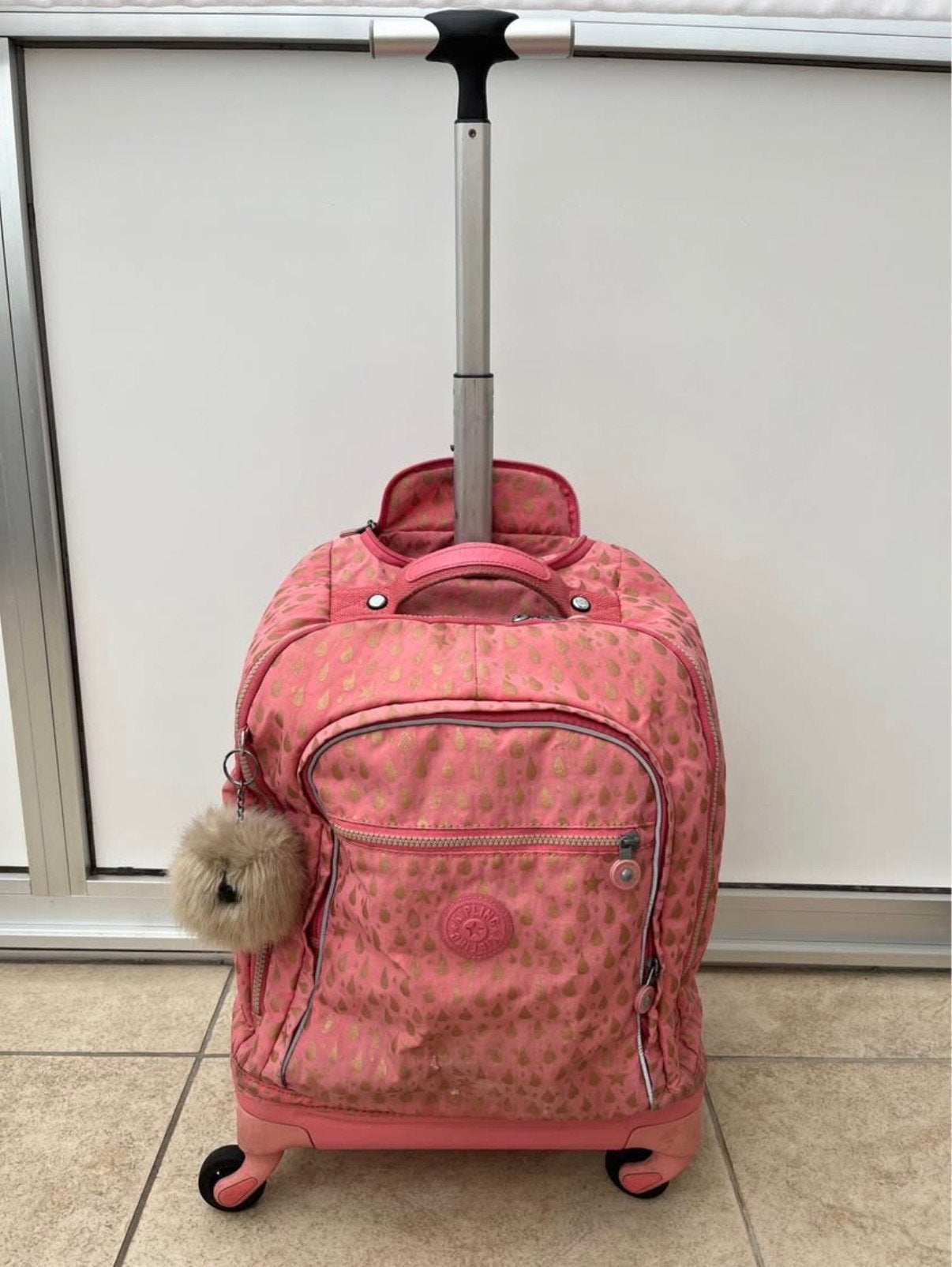 Kipling trolley boekentas, Ophalen, Gebruikt, Roze