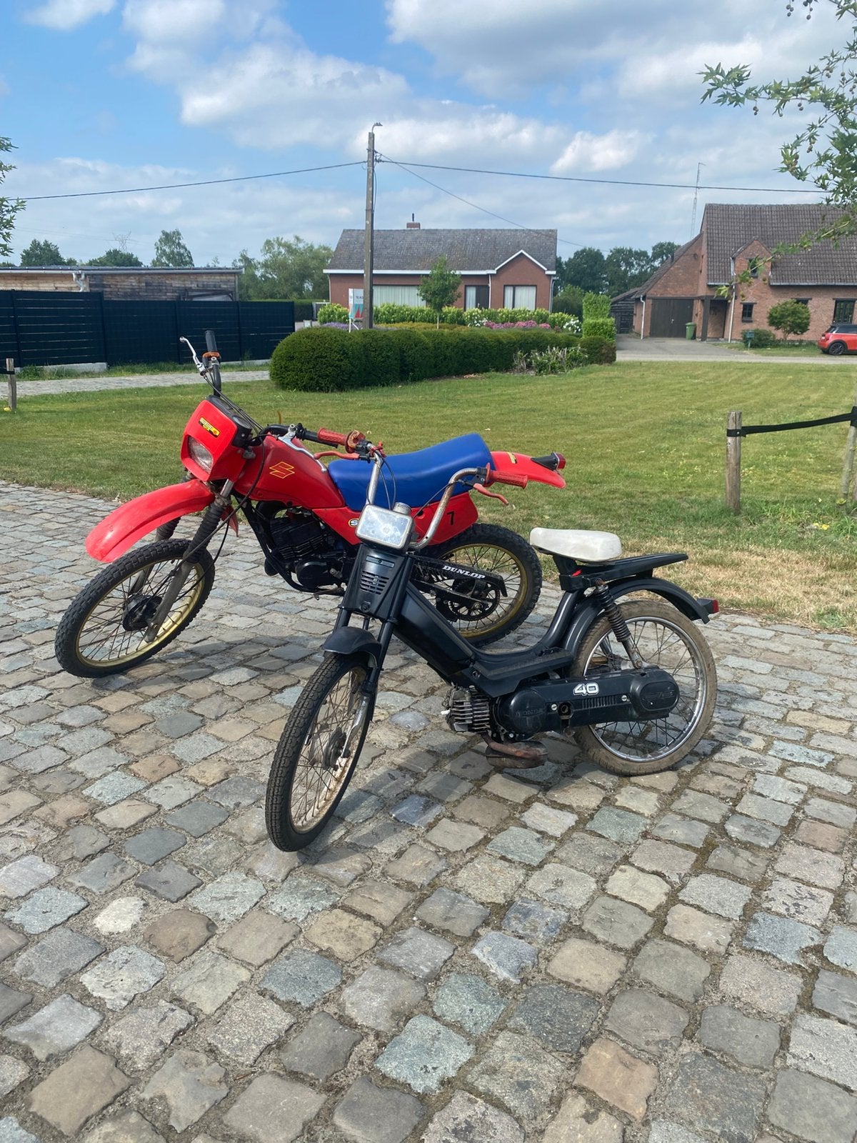 Honda camino en suzuki ts50x, Fietsen en Brommers, Ophalen, 50 cc
