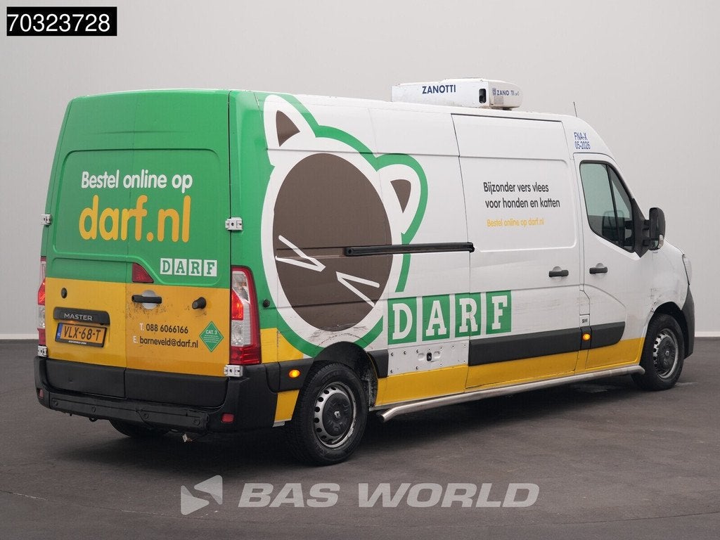 Renault Master 135PK Koelwagen L3H2 Zanotti Z350S-F LED Navi, Auto's, Stof, Gebruikt, Euro 6, 4 cilinders