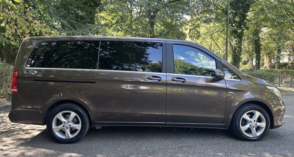 Mercedes V220 d Avantgarde Automaat 5 Zit Led Navi 360 Cam, Autos, Cuir, Achat, Euro 6, Entreprise