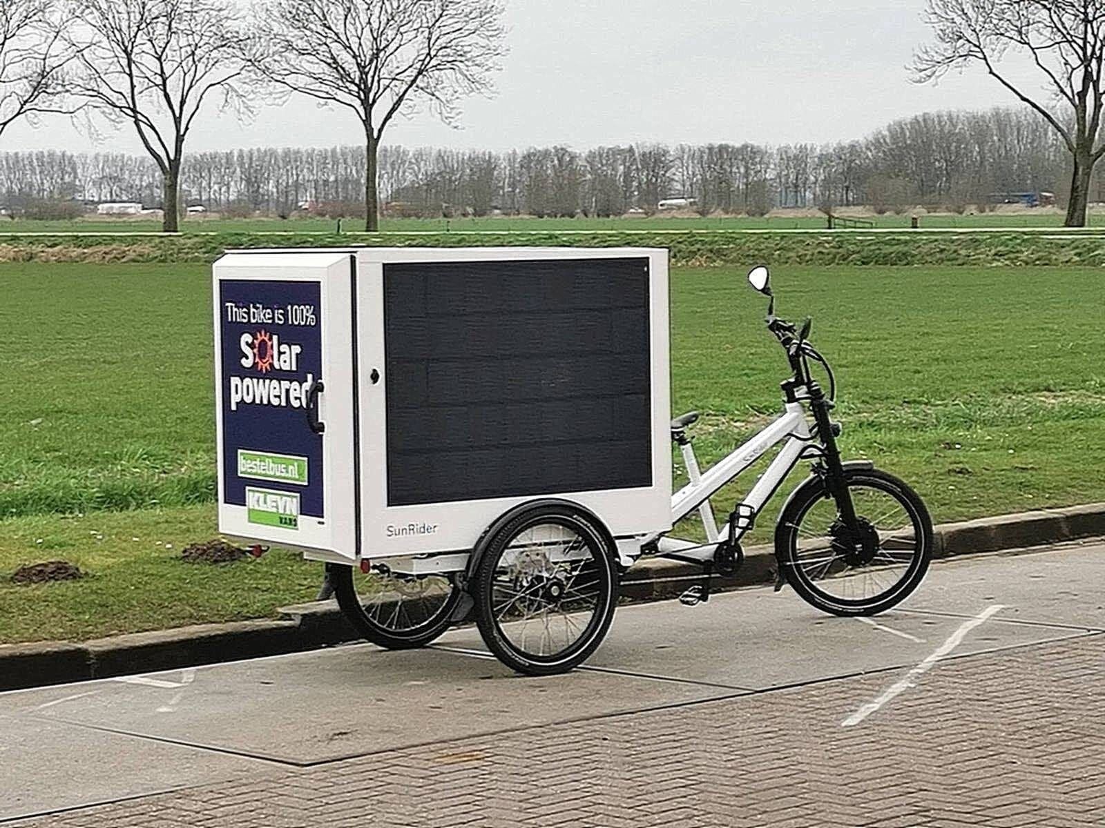SUNRIDER - SOLAR POWERED Cargobike Elektrische Vrachtfiets, Fietsen en Brommers, Overige merken, Goederen, -, -