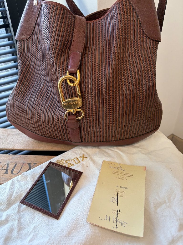 Delvaux Treille, Enlèvement ou Envoi, Utilisé, Brun, Sac à bandoulière