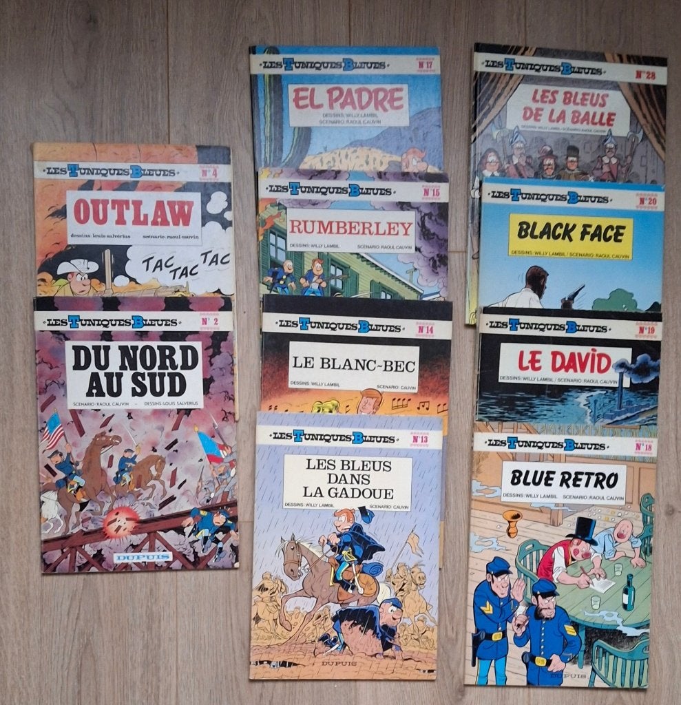 collection bd LES TUNIQUES BLEUES de cauvin salverius lambil, Plusieurs BD, Enlèvement ou Envoi, Utilisé, Lambil & Cauvin