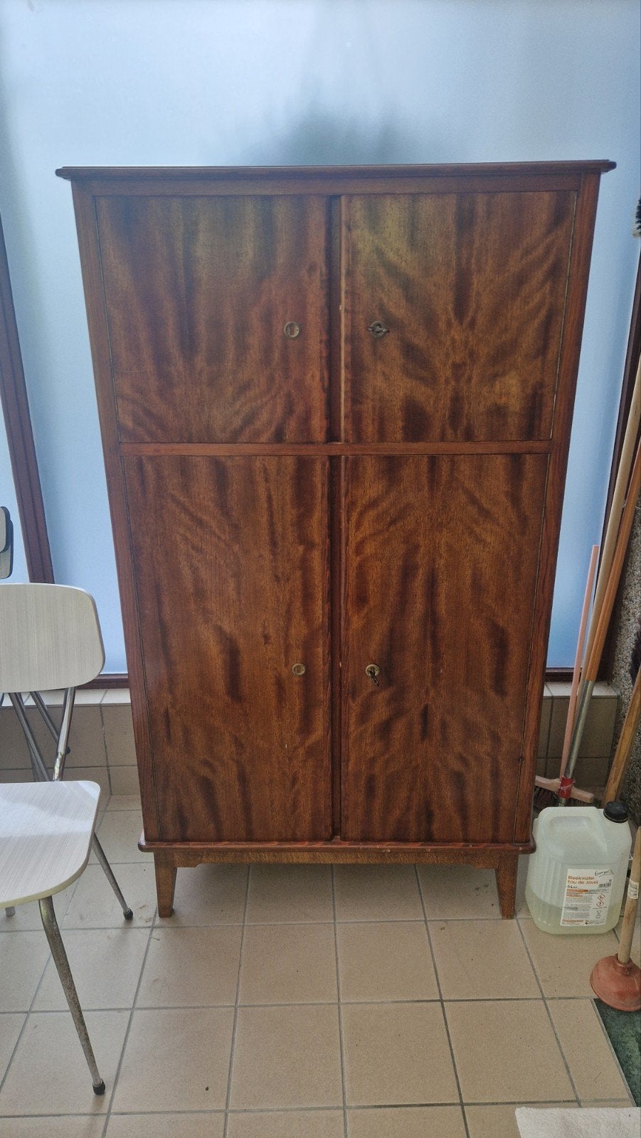 Bonnetière / Meuble haut de rangement vintage (années 50-60), Antiquités & Art, Enlèvement