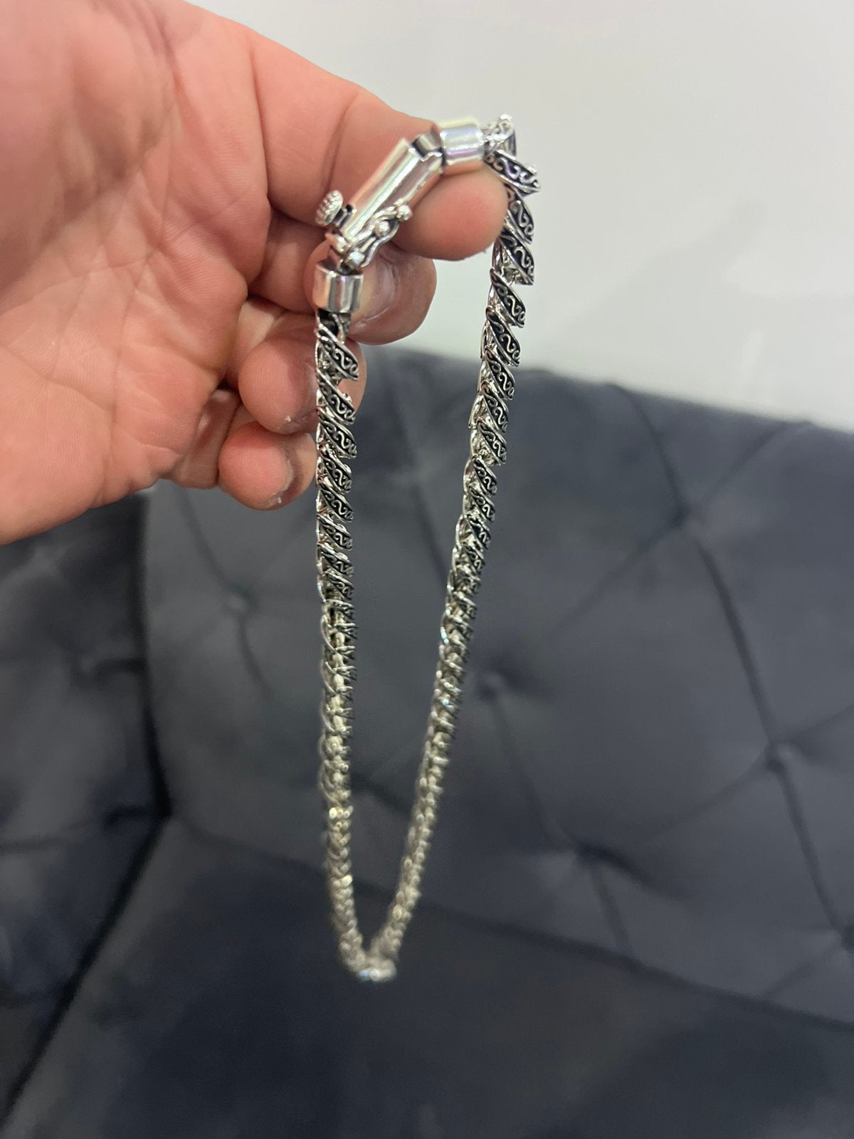 Zilver ketting 925, Ophalen, Zo goed als nieuw, Zilver