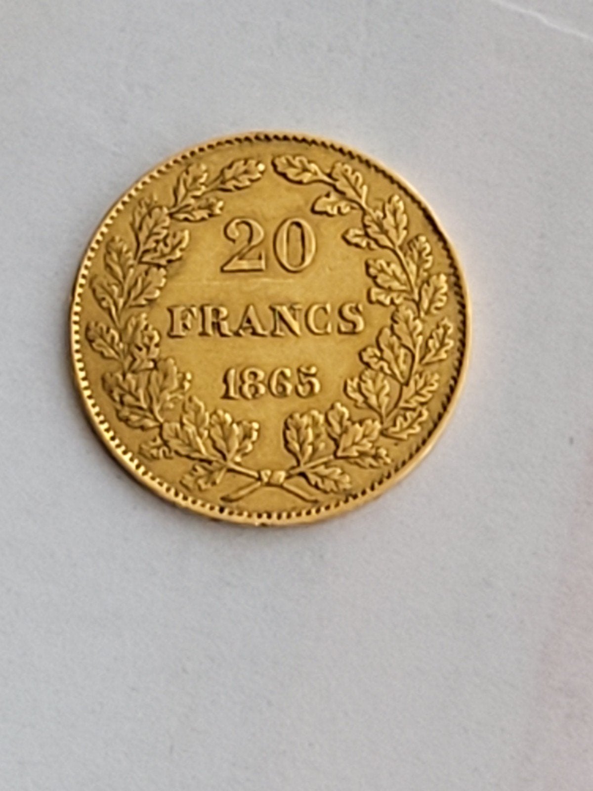 20 francs 1865 Leopold I - L WINNAAR!!!!