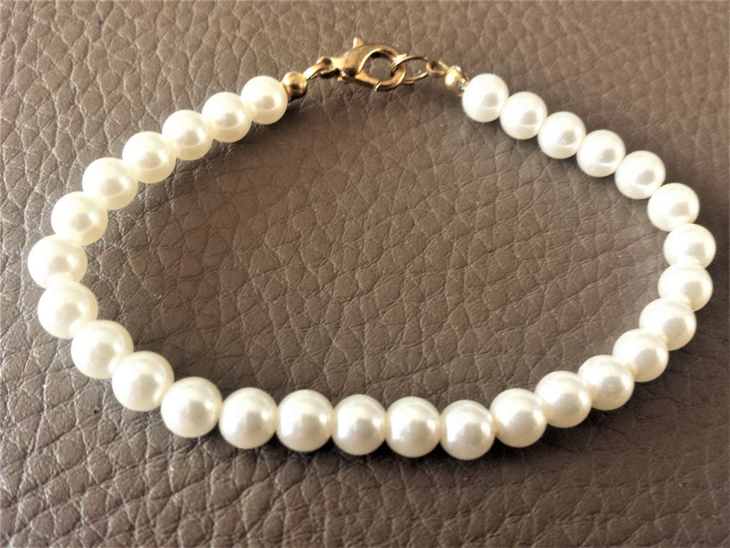armband parels, Ophalen of Verzenden, Zo goed als nieuw