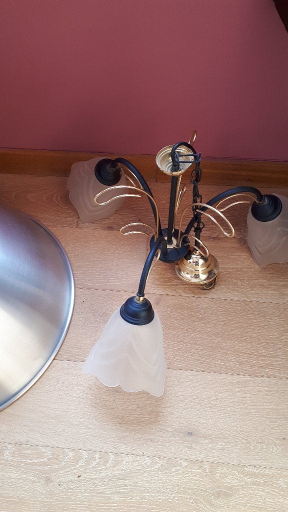 Lustre a vendre, Enlèvement, Comme neuf, Verre, Moderne