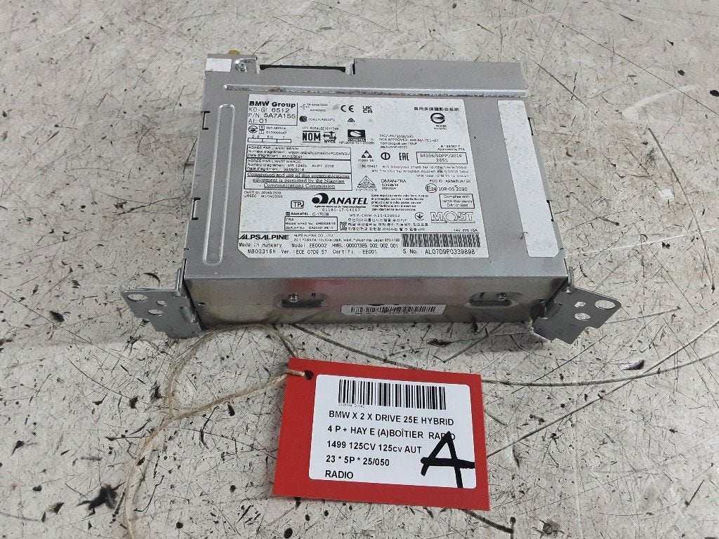 RADIO BMW X2 (F39) (01-2017/10-2023) (65125A7A155), Auto-onderdelen, Gebruikt, Mevr. I. Hauben, BMW, Rue de l'Espoir 34 34
4030  GRIVEGNÉE, BE