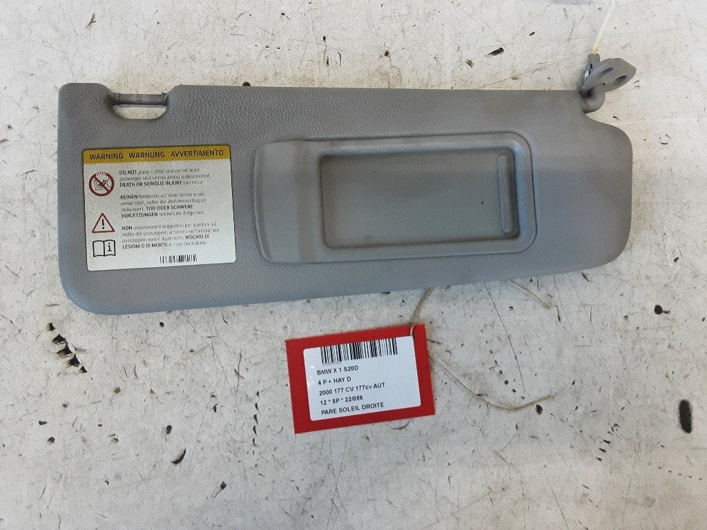 PARE-SOLEIL DROIT BMW X1 (E84) (01-2009/06-2015), Mevr. I. Hauben, Utilisé, BMW, Rue de l'Espoir 34 34
4030  GRIVEGNÉE, BE