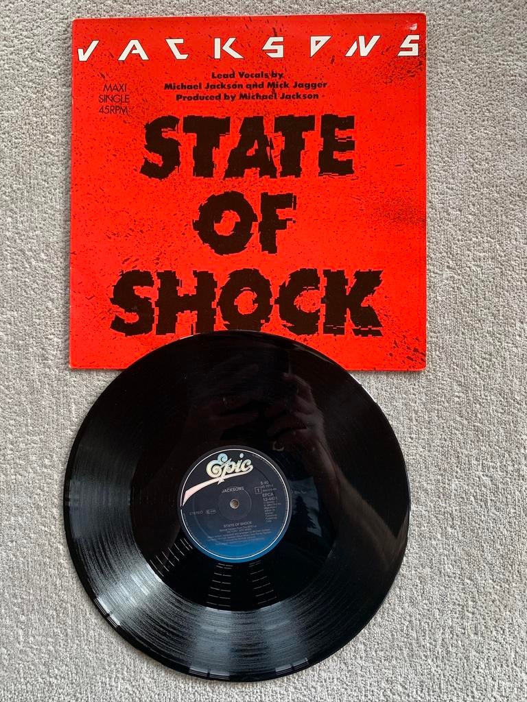 The jacksons - Michael Jackson - State of shock, Ophalen of Verzenden, Gebruikt, 12 inch