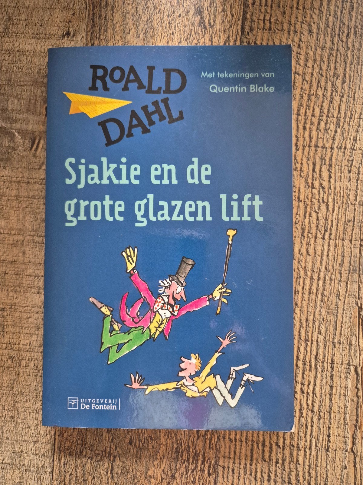 Sjakie en de grote glazen lift boek, Boeken, Ophalen, Zo goed als nieuw, Roald Dahl, Fictie