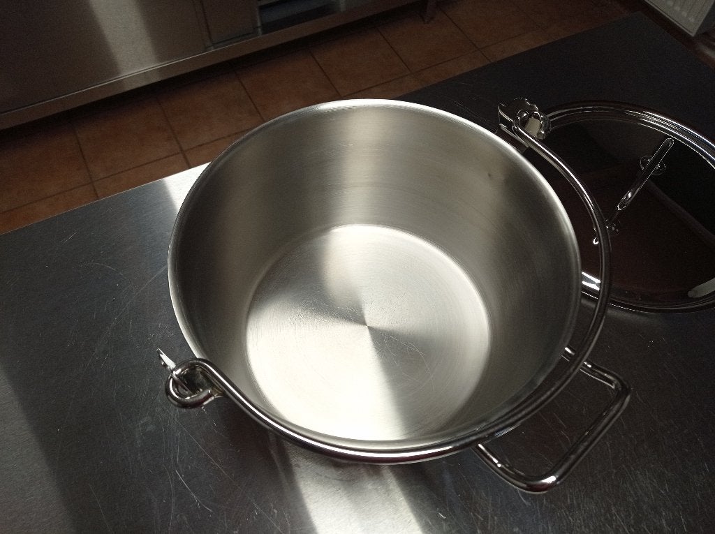 Marmite à confitures et crustacés 30 cm / 10 l - DEMEYERE, Maison & Meubles, Inox, Demeyere, Comme neuf, Enlèvement