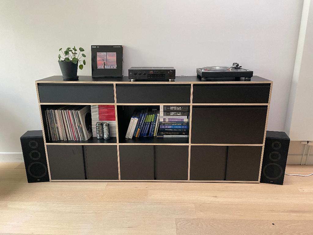 Technics versterker met Hitachi speakers, Audio, Tv en Foto, Versterkers en Ontvangers, Ophalen, Gebruikt, Stereo