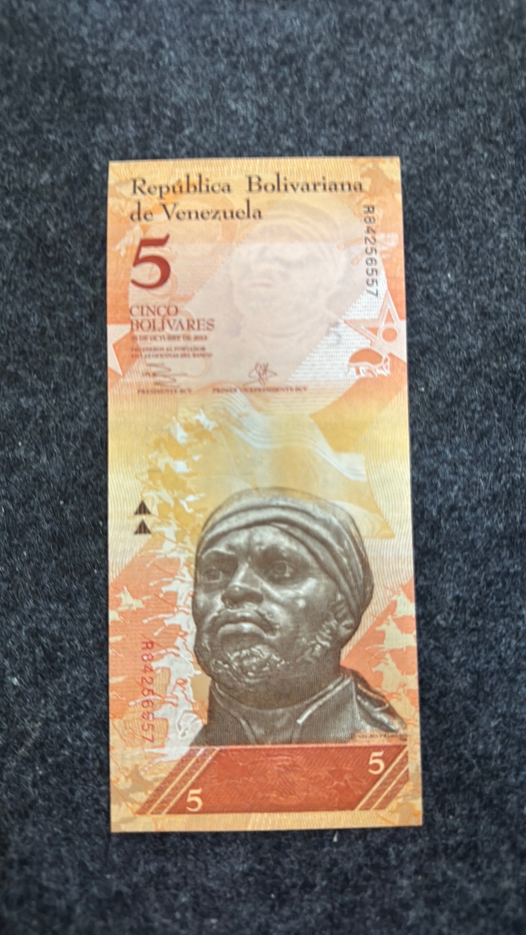 5 bolivares Venezuela UNC, Postzegels en Munten, Bankbiljetten | Amerika, Verzenden