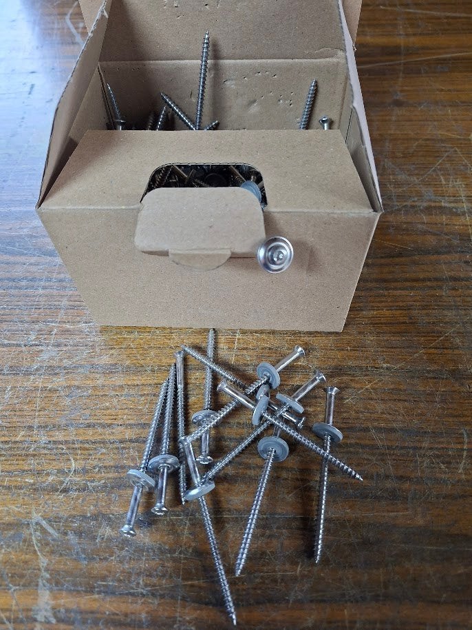 115 stuks spenglerschroeven RVS A2  dia 4,5x80 mm lang  Torx, Enlèvement, Neuf, Métal, Autres types
