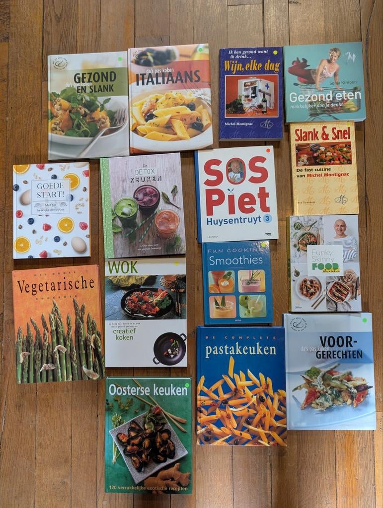 Pakket kookboeken: 15 stuks, Ophalen