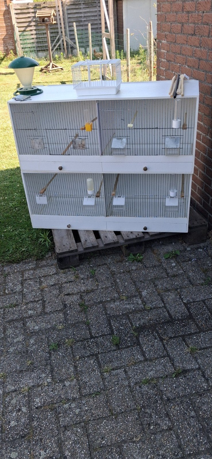 2 delig Massieve kweekkooi, Enlèvement, Comme neuf, Bois, Cage d'élevage