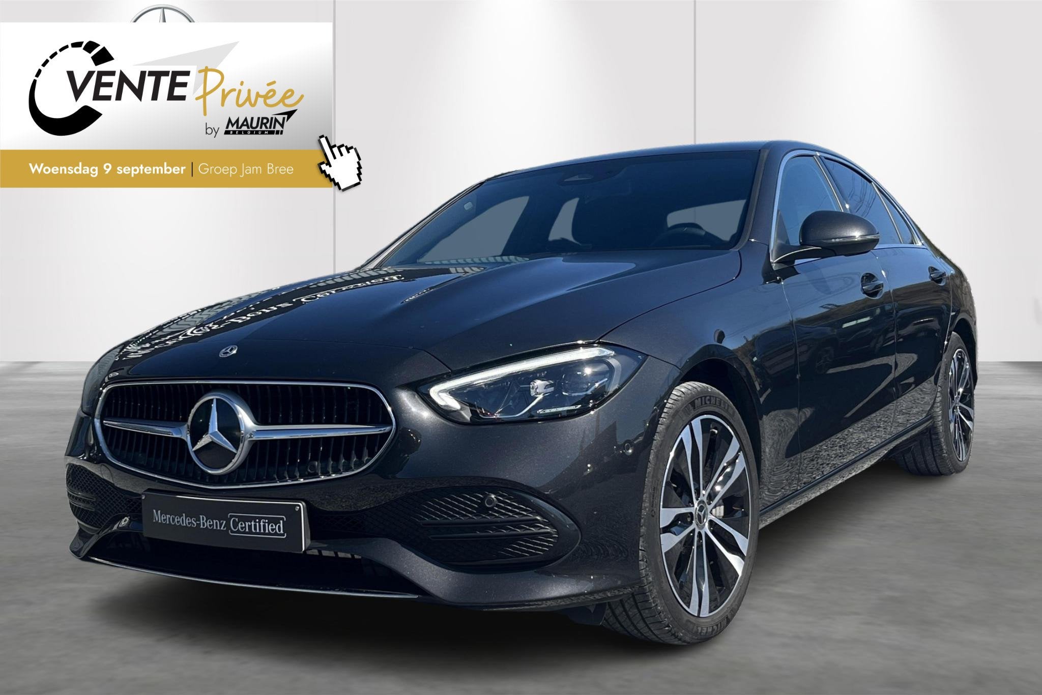 Mercedes-Benz C-Klasse C 300 e Luxury Line (automatique), Autos, Argent ou Gris, 1800 kg, 4 portes, Noir