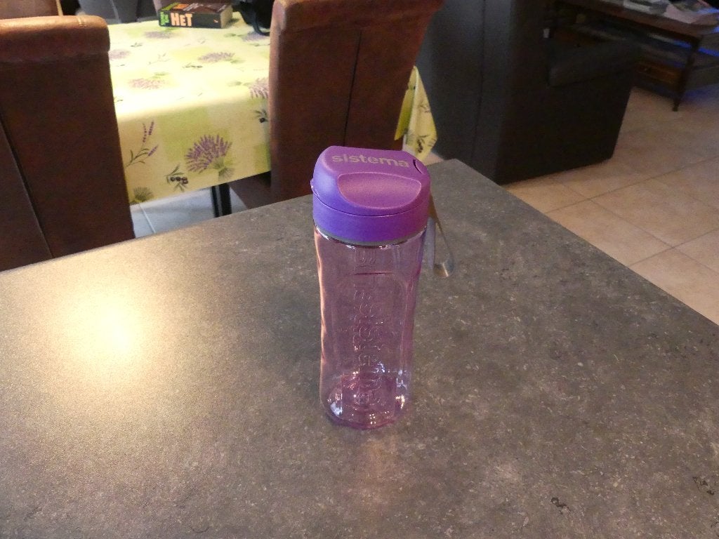 Sistema Eco waterfles: NIEUW!, Paars, Beker of Kan, Nieuw, BPA-vrij