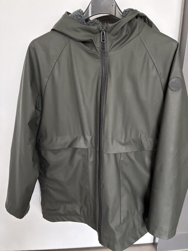 Parka et imperméable imperméables cirés verts taille 140, Garçon, Enlèvement ou Envoi, Comme neuf, Zara