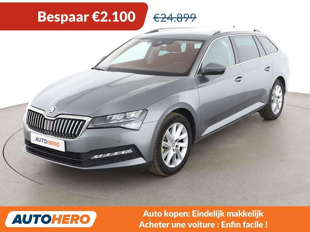 Skoda Superb 1.5 TSI ACT Ambition (automatique), Autos, Skoda, Argent ou Gris, Achat, Détection des panneaux routiers, 5 portes