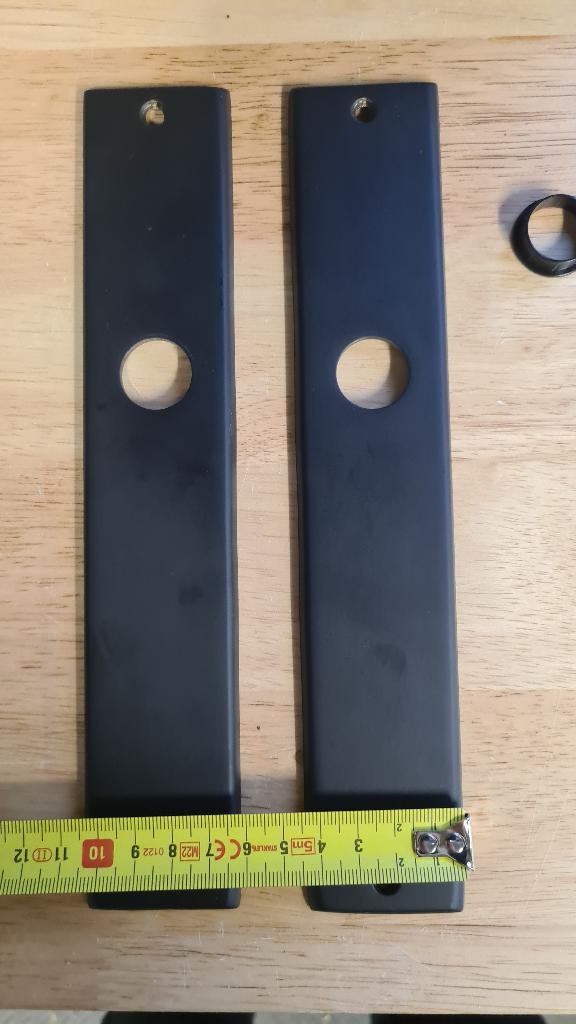 Zwarte deurklinken Nieuw. Intersteel 6x., Enlèvement ou Envoi, Neuf, Fer, Loquet ou Poignée