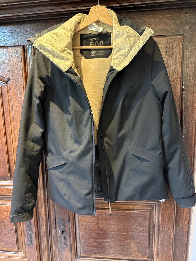 Veste de ski Decathlon noir et beige EU M, Autres marques, Enlèvement, Utilisé, Ski