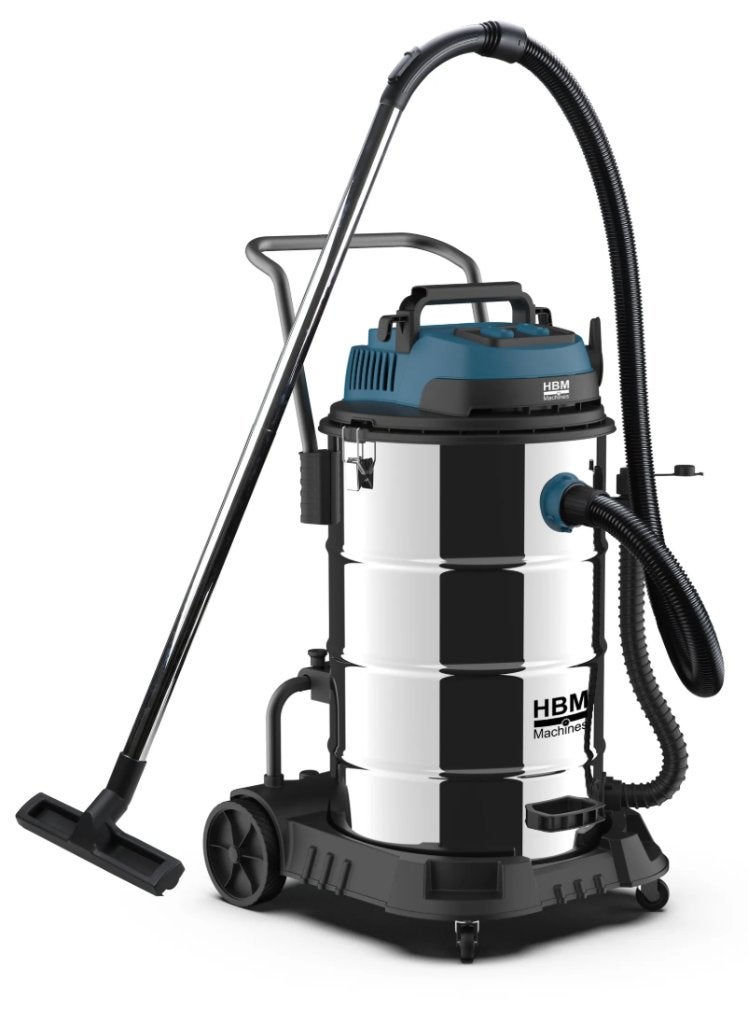 HBM bouwstofzuiger nat/droog 2x1200W 80L, Enlèvement, Utilisé, Aspirateur d'eau