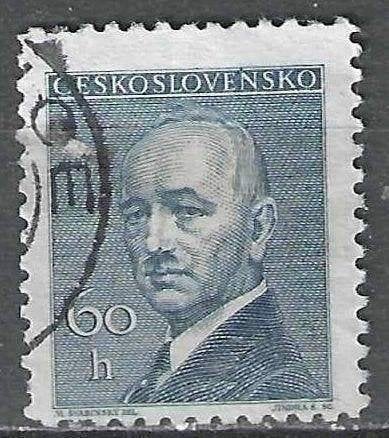 Tsjechoslowakije 1946 - Yvert 436 - Edvard Benes (ST), Verzenden, Gestempeld