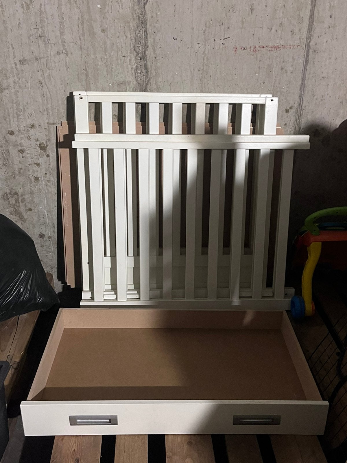 Wit babypark met lade, Kinderen en Baby's, Babyparken, Ophalen, Zo goed als nieuw, Lade