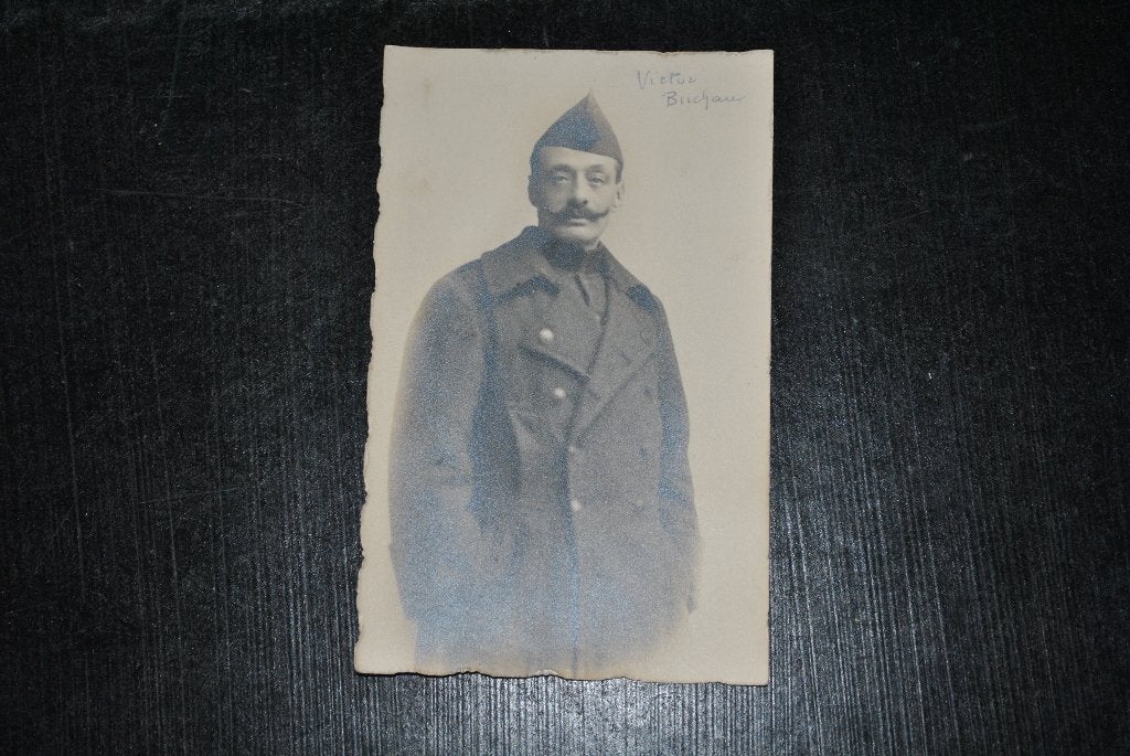 Carte postale photo du soldat Victor Buchau WW1 1914 1918, Enlèvement ou Envoi, Autres, Photo ou Poster