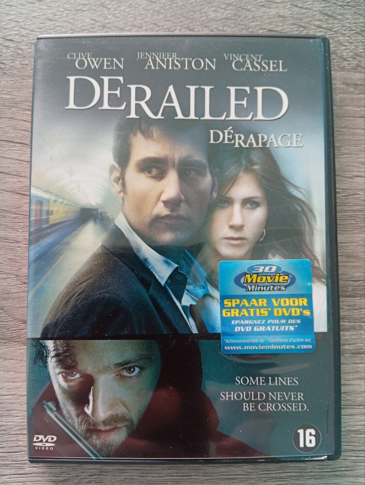 derailed thriller dvd Clive Owen, Vanaf 16 jaar, Breedbeeld, Zo goed als nieuw, Engels