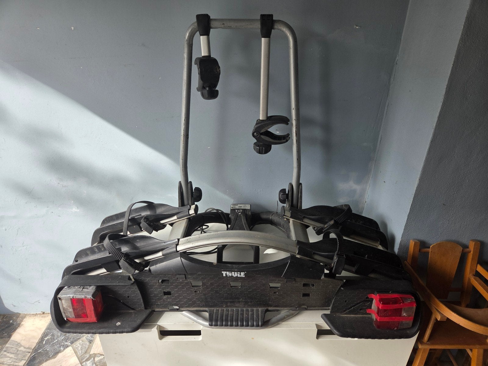 thule fietsendrager EuroWay 921 2 fietsen, Autos : Divers, Enlèvement, 2 vélos, Utilisé, Support d'attelage