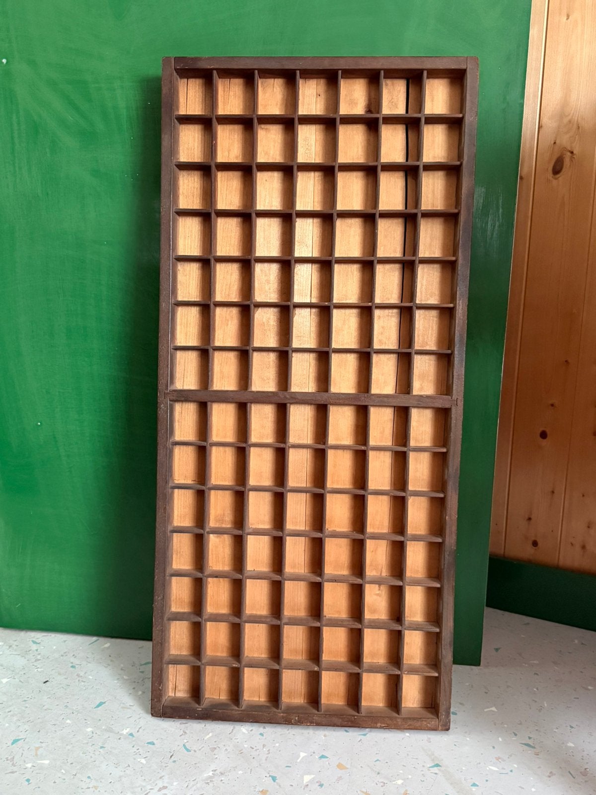 Vintage letterkast jaren ‘70, Ophalen, Gebruikt, Hout, Vintage