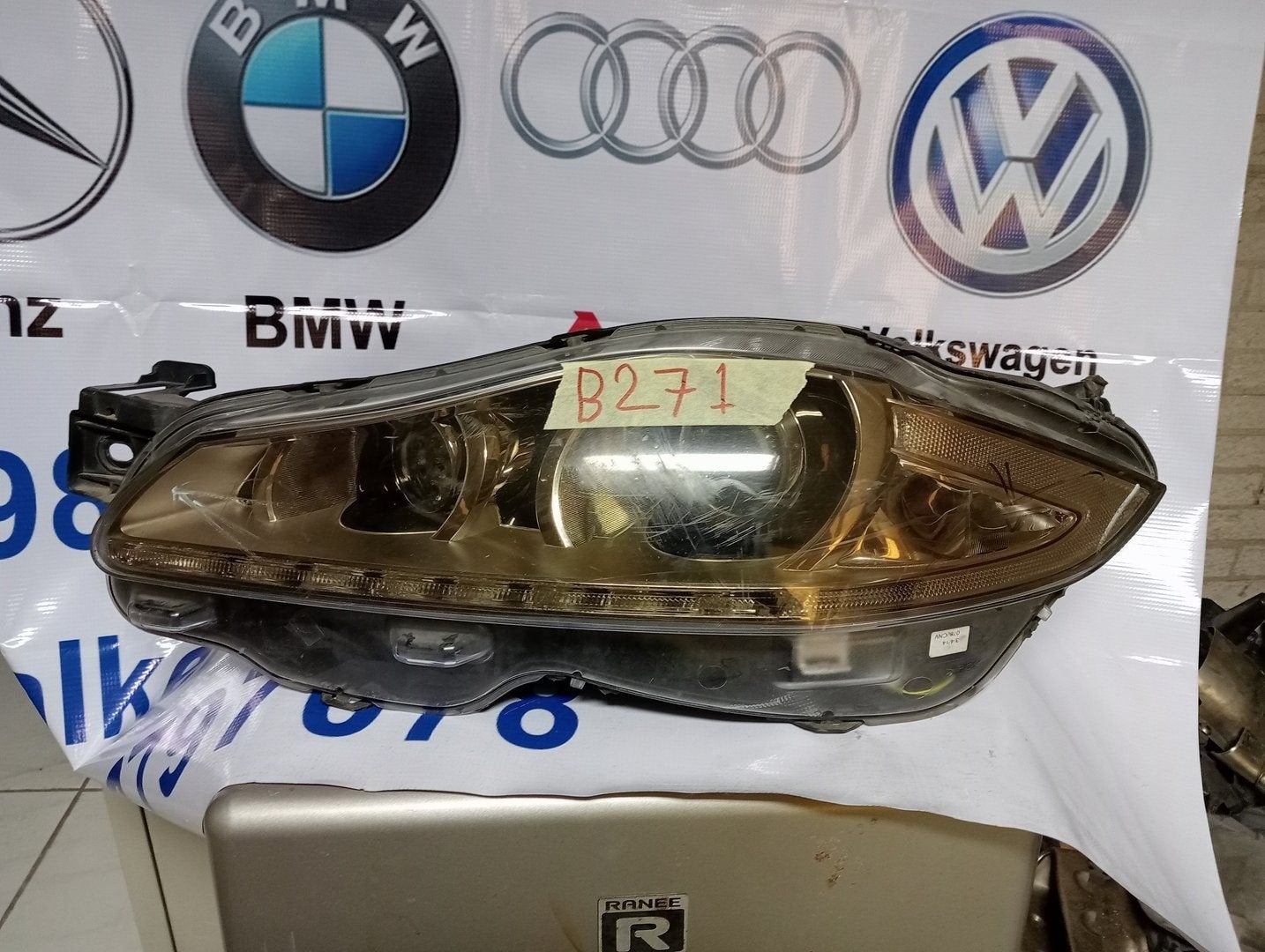 JAGUAR XJ X351 XENON LED KOPLAMP LINKS AW9313W030ED, Gebruikt, -, -, Ophalen of Verzenden