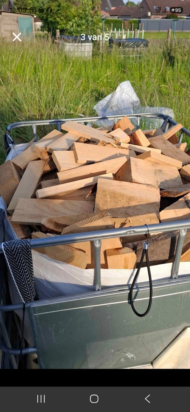 ACTIE 3+1 gratis  Eiken brandhout te koop – zaagoverschot, Ophalen, Eikenhout, Blokken
