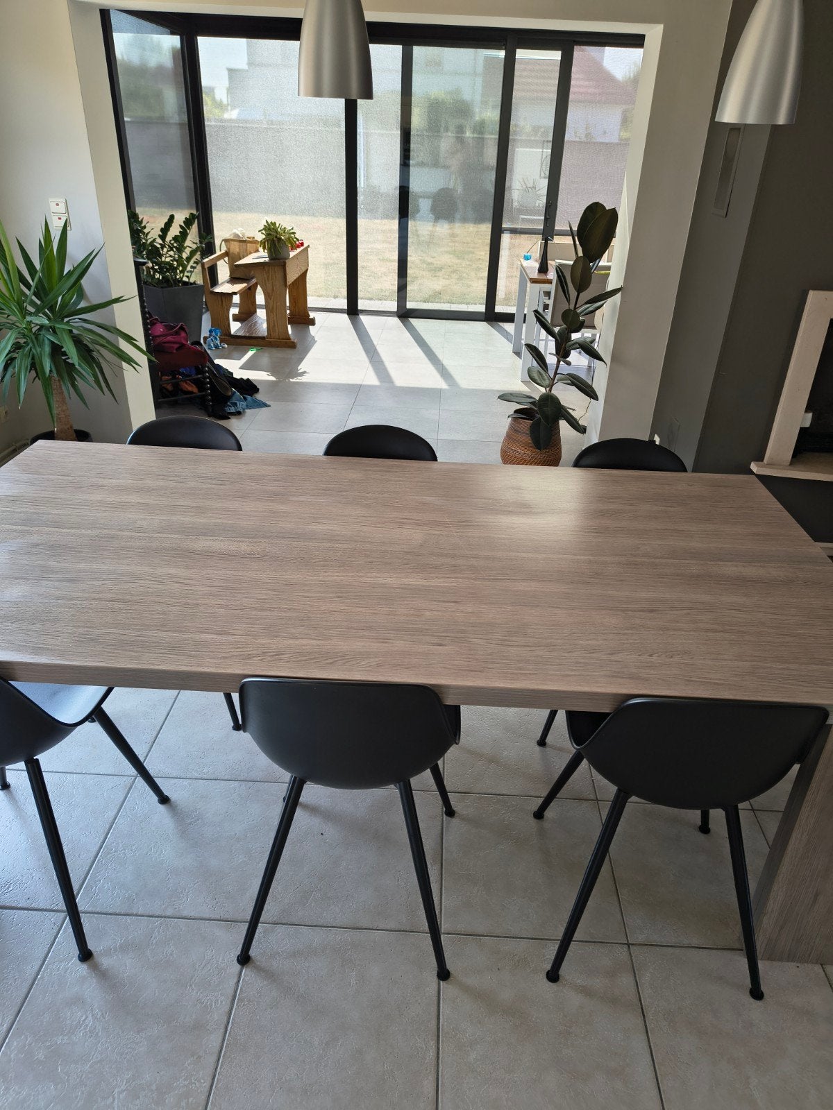 table avec 6 chaises, Maison & Meubles, Tables | Tables à manger, Enlèvement