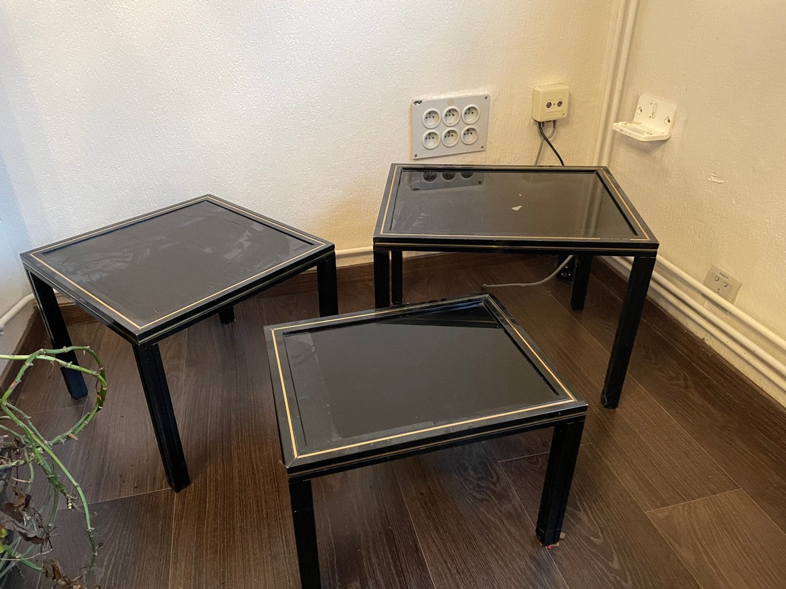 Nesting tafel pierre vandel set 3, Ophalen, Gebruikt
