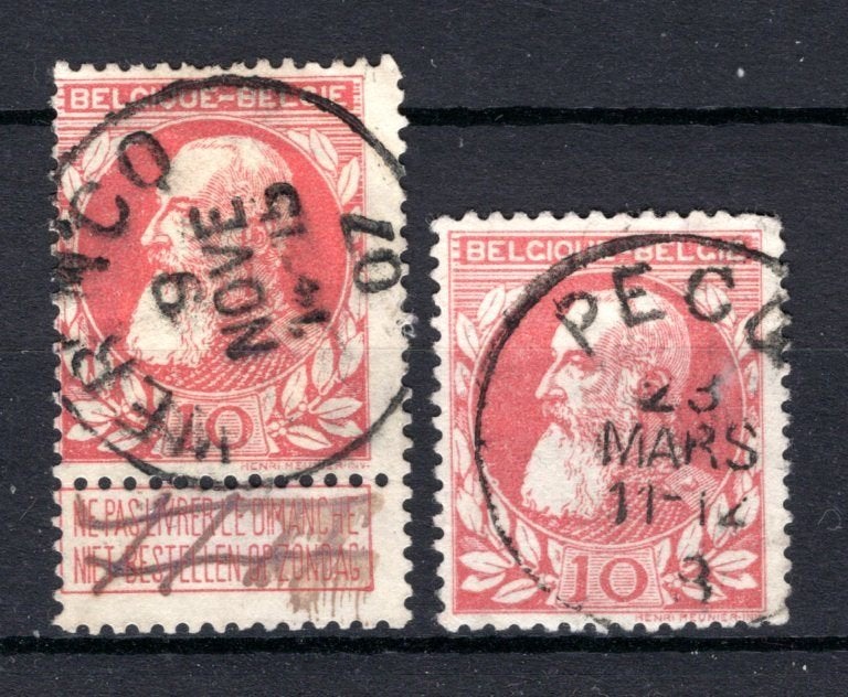 74 gestempeld 1905 - Z.M. Koning Leopold II, Verzenden, Gestempeld, Gestempeld