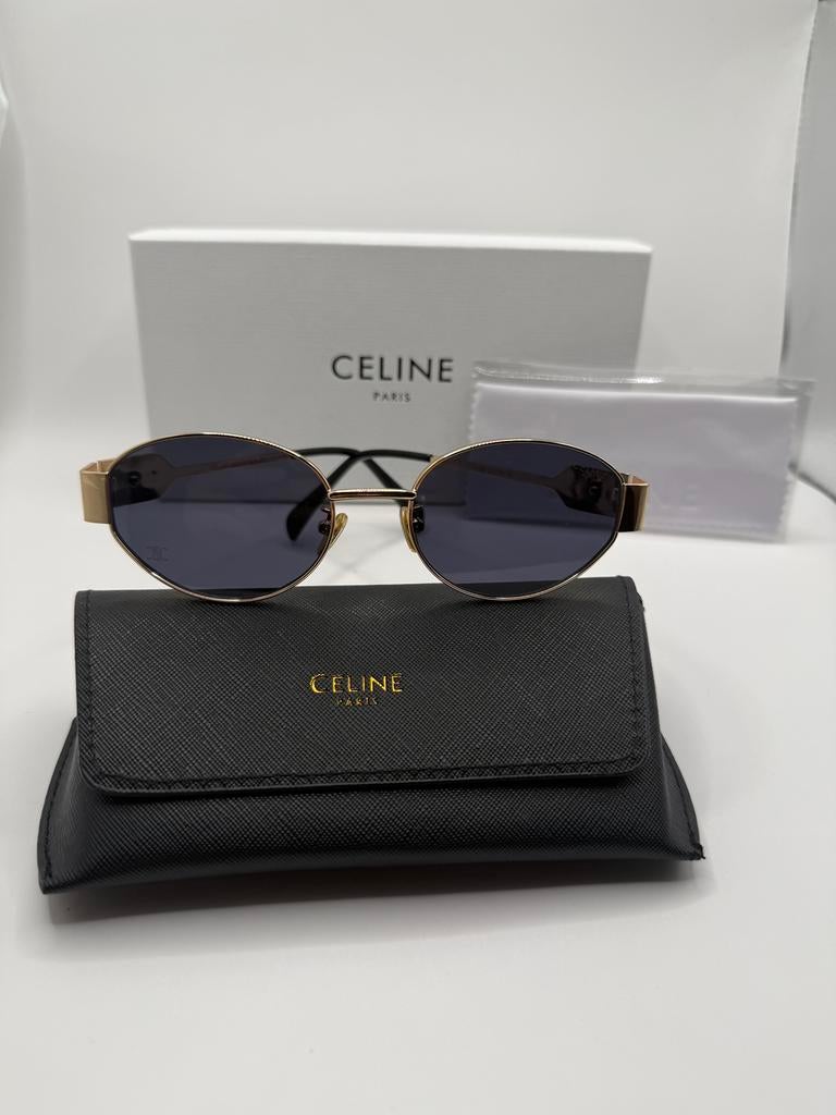 Celine Zonnebril Goud Zwart - nieuw, Ophalen of Verzenden, Nieuw, Zwart, Zonnebril