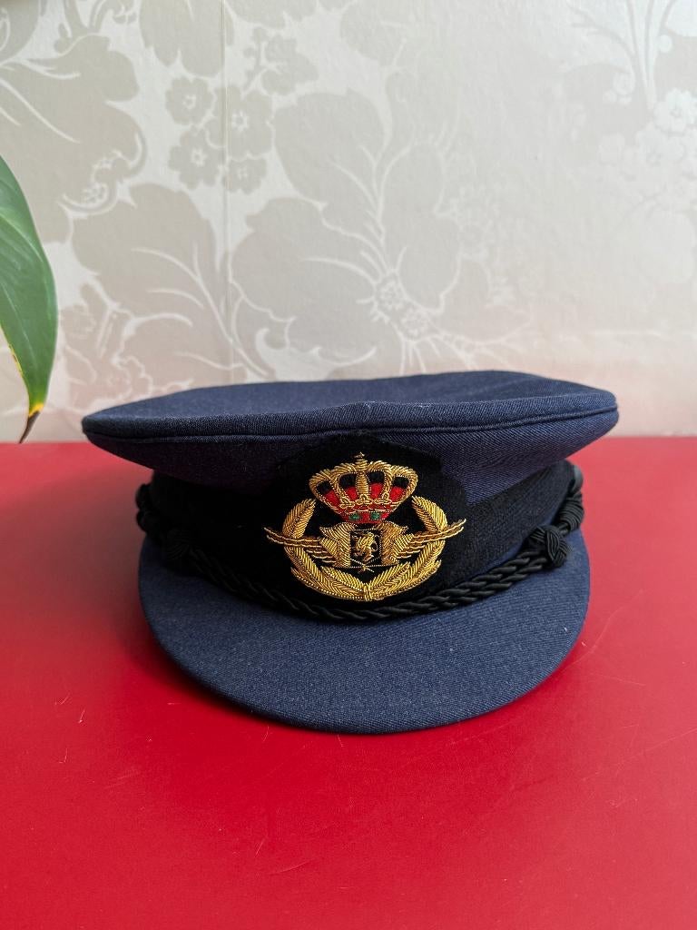 Kepi Belgische luchtmacht officier 1987, Ophalen of Verzenden, Luchtmacht, Helm of Baret