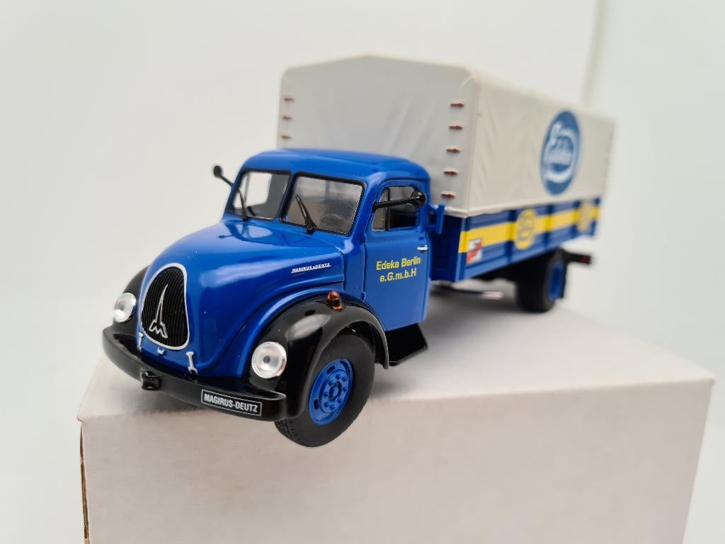 MAGIRUS DEUTZ S6500 - CAMION DE SUPERMARCHÉ EDEKA 1/43, Envoi, Comme neuf, Bus ou Camion, Autres marques