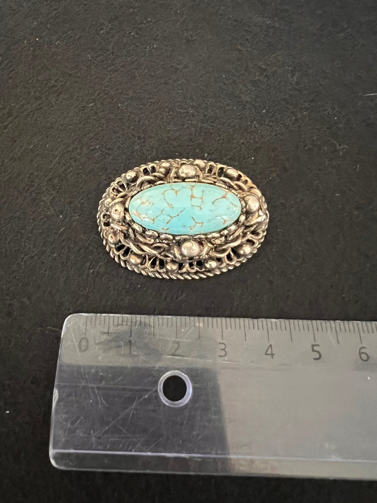 Broches met blauw steen, Ophalen of Verzenden, Zo goed als nieuw, Blauw