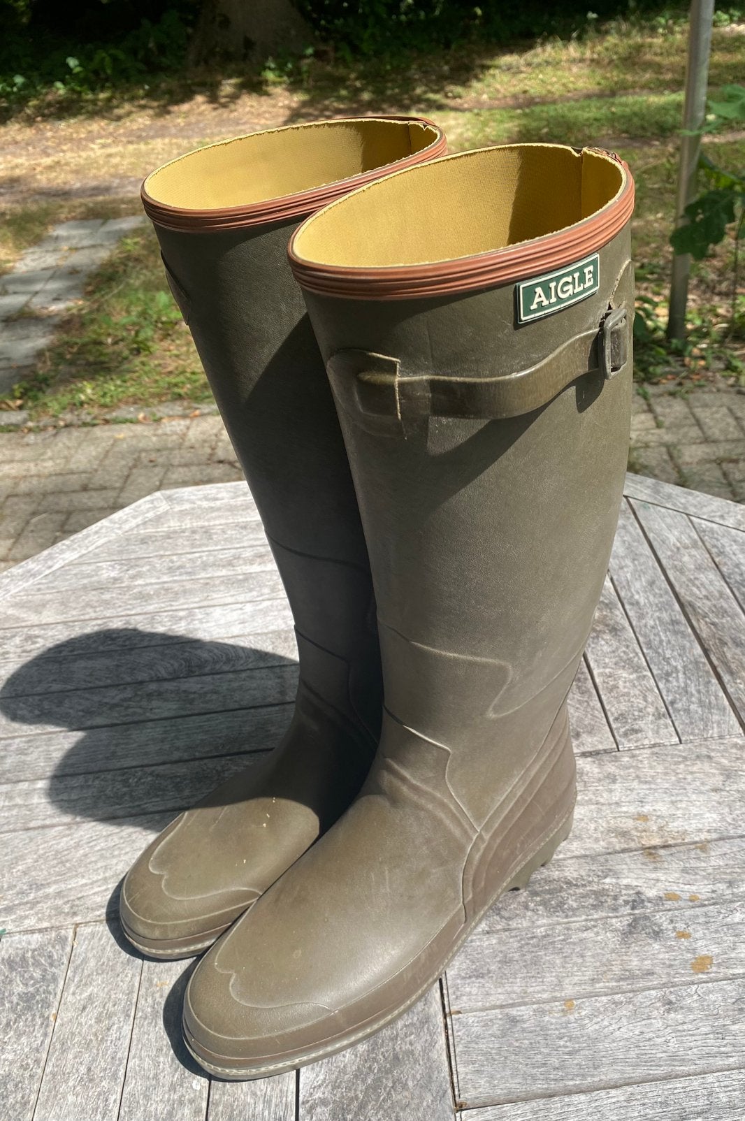 Regenlaarzen - Merk: Aigle - Maat 45, Tuin en Terras, Werkkleding, Ophalen, Zo goed als nieuw