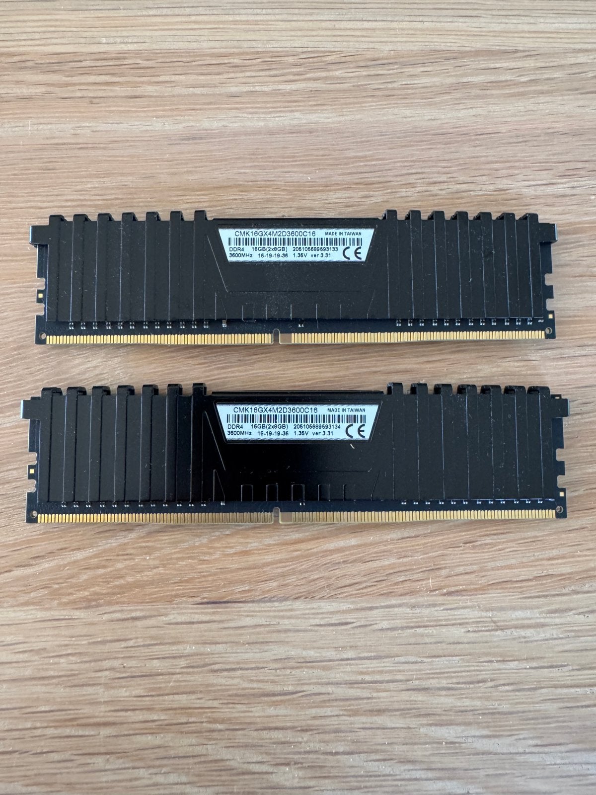 Kit ddr4 3600 cl16 2x8GB corsair vengeance, Informatique & Logiciels, Mémoire RAM, Enlèvement ou Envoi, Comme neuf, DDR