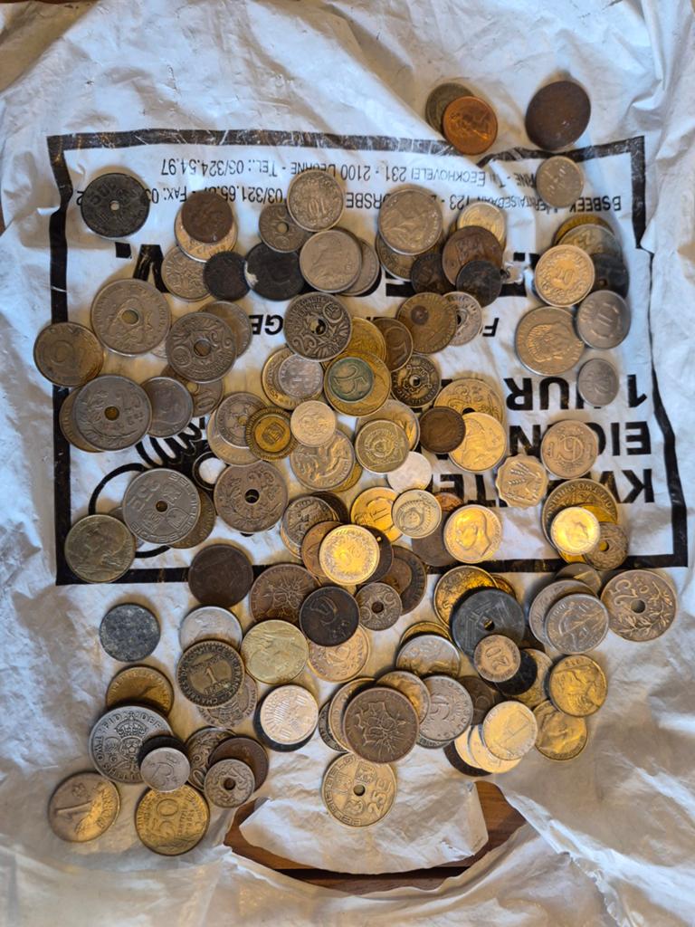 Veel verschillende oude munten te koop, Postzegels en Munten, Ophalen, Munten