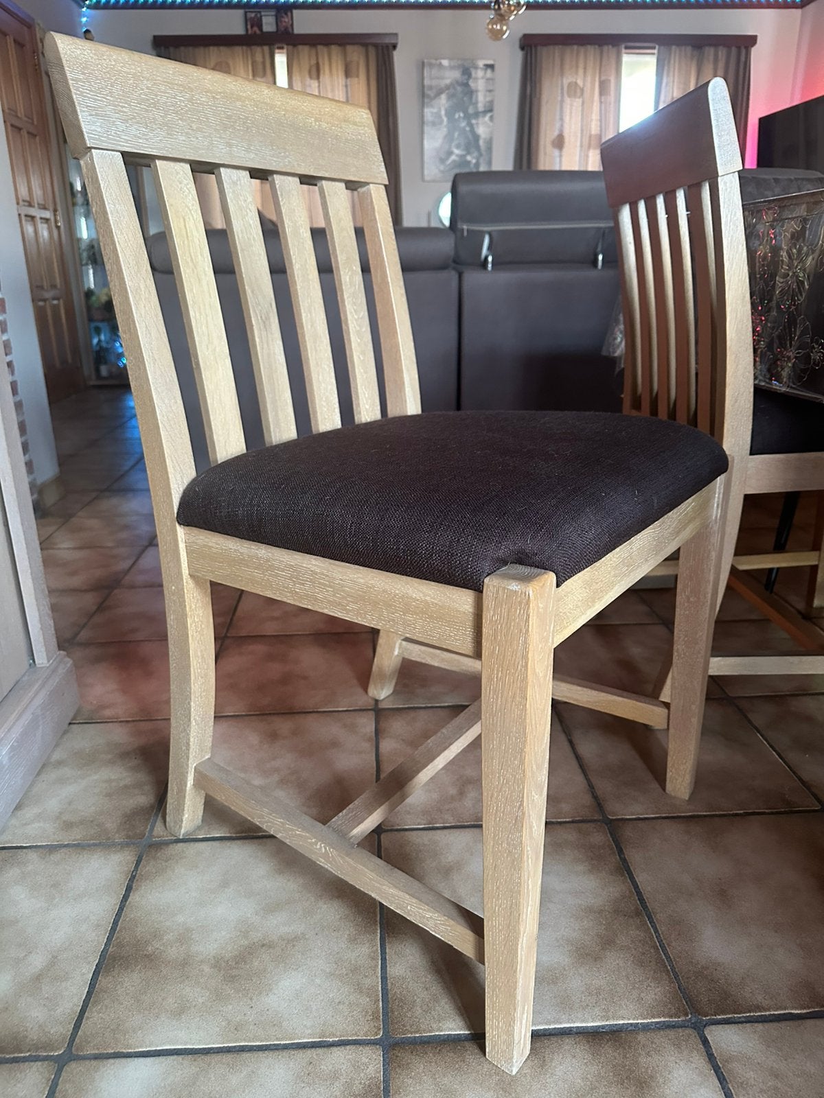 Te koop 6 massief houten stoelen, Huis en Inrichting, Stoelen, Ophalen, Zo goed als nieuw
