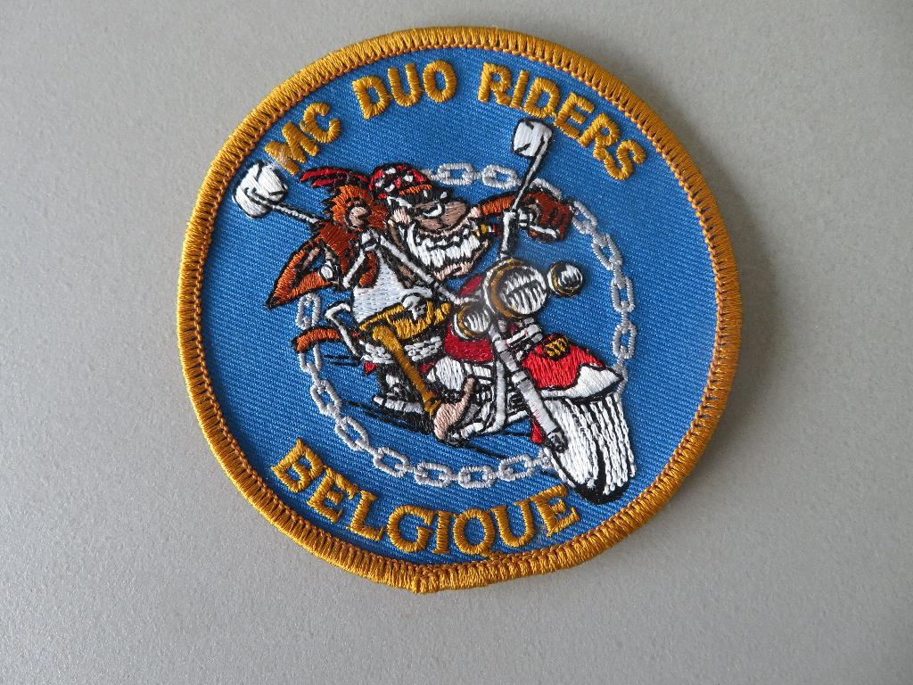 vintage patch Motorclub MC Duo Riders Belgique, Ophalen of Verzenden, Zo goed als nieuw